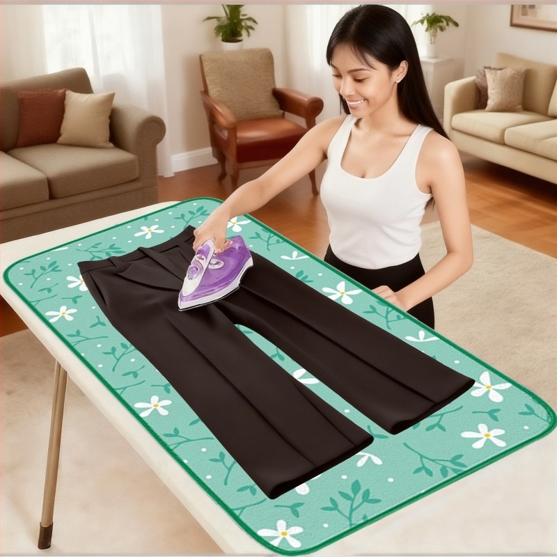 Pătură izolatoare rezistentă la temperaturi pentru călcat, pliabilă, din polyester, pentru călcatul hainelor