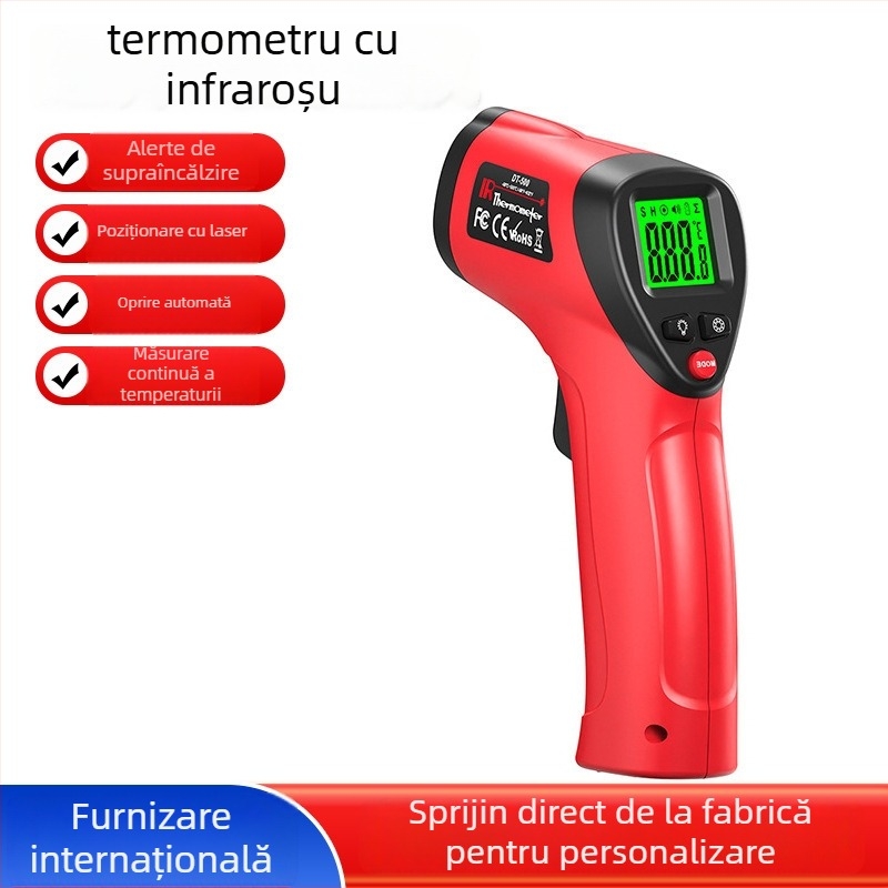 DT-500 Termometru infraroșu fără contact pentru industria auto, timp de răspuns 1 ms, măsurare a temperaturii în industrie