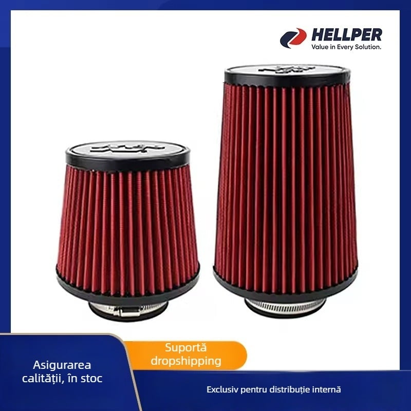Filtru de aer auto - flux înalt, cap de ciupercă; HELLPER, universal