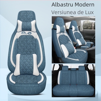 Husă pentru scaun auto, acoperire completă, dintr-un singur panou, design pentru toate cele patru anotimpuri; Material: fibră; Umplutură: spumă; Cod produs BYQCYP-XWMLTT-SJ