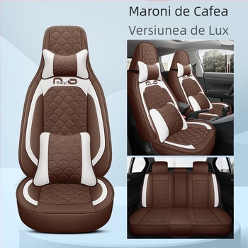 Husă pentru scaun auto, acoperire completă, dintr-un singur panou, design pentru toate cele patru anotimpuri; Material: fibră; Umplutură: spumă; Cod produs BYQCYP-XWMLTT-SJ