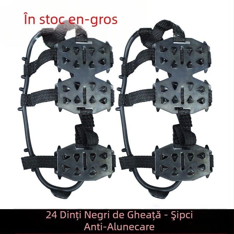 Lechike Capace antiderapante pentru încălțăminte cu gheare pentru alpinism pe gheață, material PE