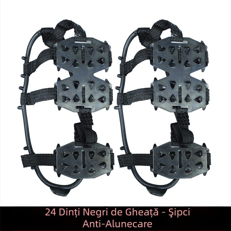 Lechike Capace antiderapante pentru încălțăminte cu gheare pentru alpinism pe gheață, material PE