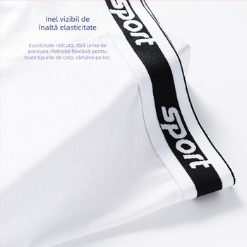 Boxer bărbați din modal, țesătură tricot respirabilă; talie medie; fără cusături; model solid