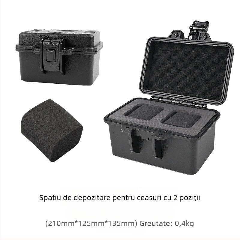 Canuya Cutie din Piele pentru Ceasuri – Casetă de Expunere Bijuterii, Ambalare în Cutie, Capacitate Mare, Ambalaj Bijuterii Inclus