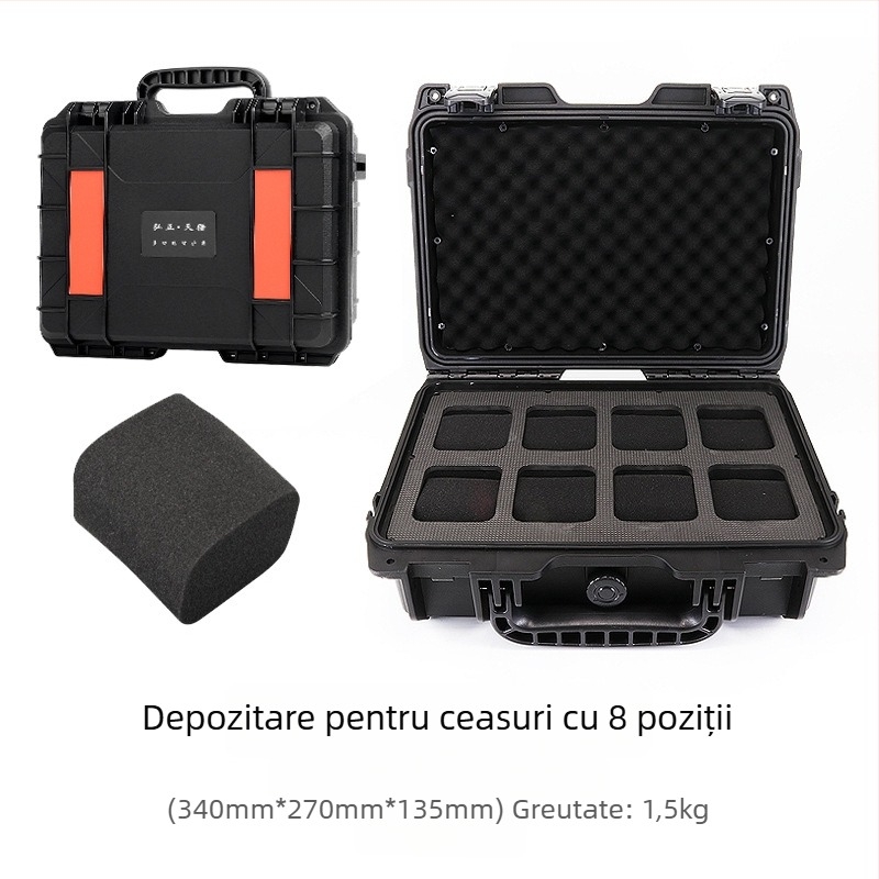 Canuya Cutie din Piele pentru Ceasuri – Casetă de Expunere Bijuterii, Ambalare în Cutie, Capacitate Mare, Ambalaj Bijuterii Inclus