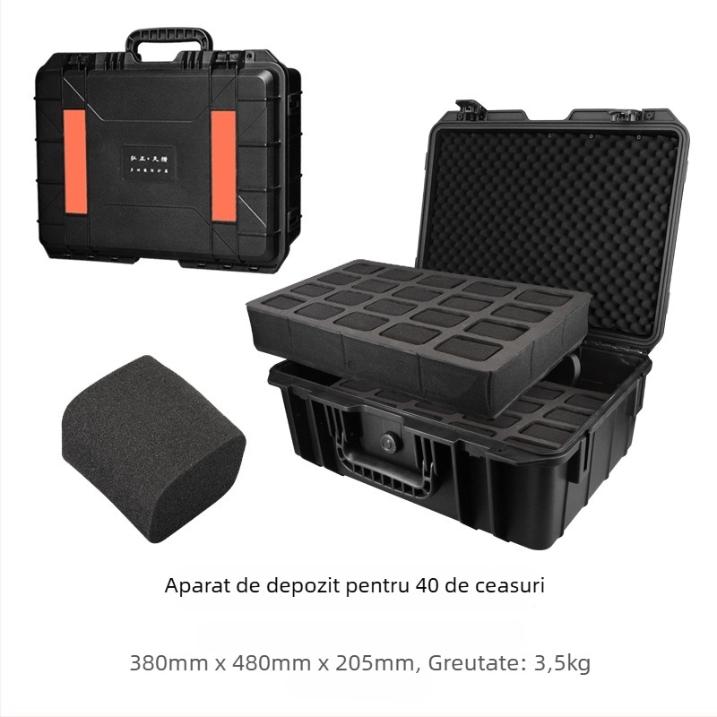 Canuya Cutie din Piele pentru Ceasuri – Casetă de Expunere Bijuterii, Ambalare în Cutie, Capacitate Mare, Ambalaj Bijuterii Inclus