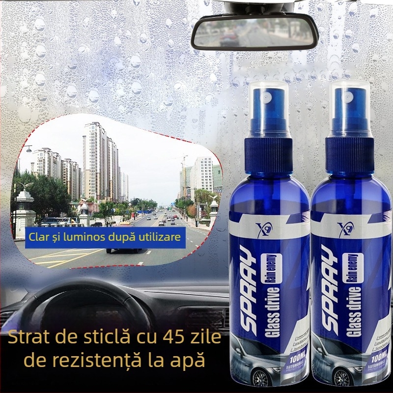 X9 dqyw02 acoperire hidrorezistentă pentru parbriz și oglinda retrovizoare, respinge apa și aburirea, procesare personalizabilă, etichetă privată licențiată