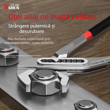 Clește pentru pompă de apă Yishun, de calitate industrială, multifuncțional, reglaj în 7 trepte, 0,5 kg, pentru țevi și robinete, reparații