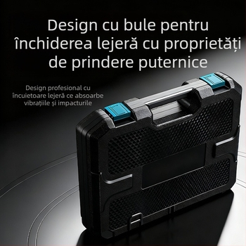 Set de 108 piese unelte pentru întreținere casnică, reparații auto și electrice (PP/TPR/oțel carbon)