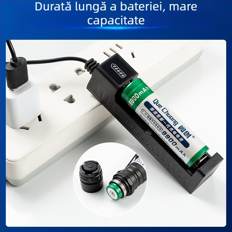 Que Chuang lanternă cu laser, fascicul infraroșu, rază lungă, baterie 18650