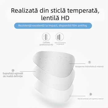 Set profesional mască de scufundări și snorkel – garnitură din silicon, cadru PC, lentile din sticlă securizată, snorkel uscat