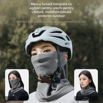 Mască de ciclism, căptușită fleece, unisex, material poliester/spandex, Westbiking/West rider