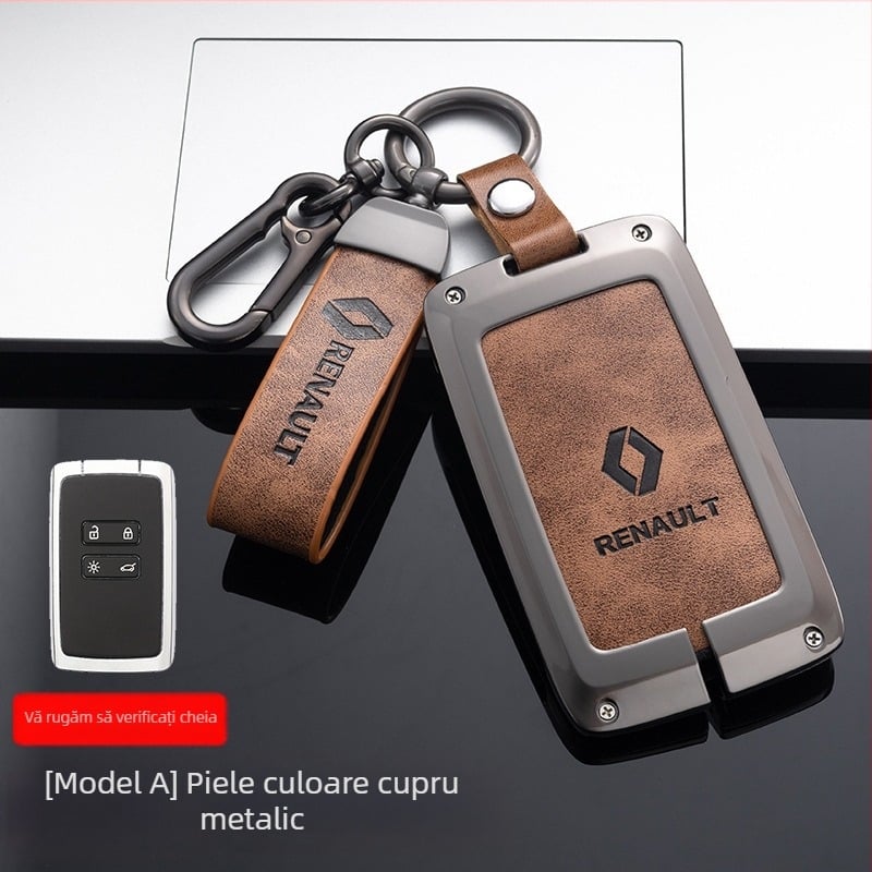 Carcasă metalică pentru chei Renault — aliaj de zinc, stil simplu, Weiwei