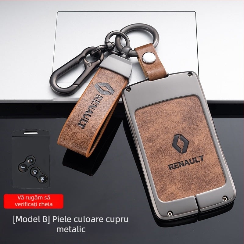 Carcasă metalică pentru chei Renault — aliaj de zinc, stil simplu, Weiwei