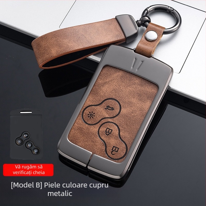 Carcasă metalică pentru chei Renault — aliaj de zinc, stil simplu, Weiwei