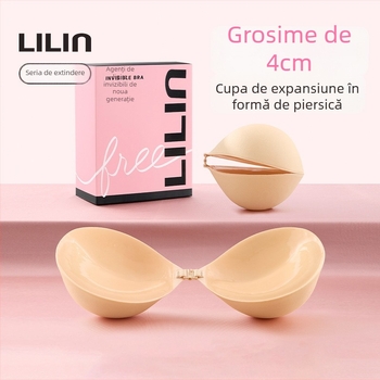 LILIU Placă pentru sân – Nailon, Strângere și Creștere, Grosime Îngroșată, Formă Rotundă a Mameloanelor, Stil Sexy