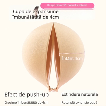 LILIU Placă pentru sân – Nailon, Strângere și Creștere, Grosime Îngroșată, Formă Rotundă a Mameloanelor, Stil Sexy