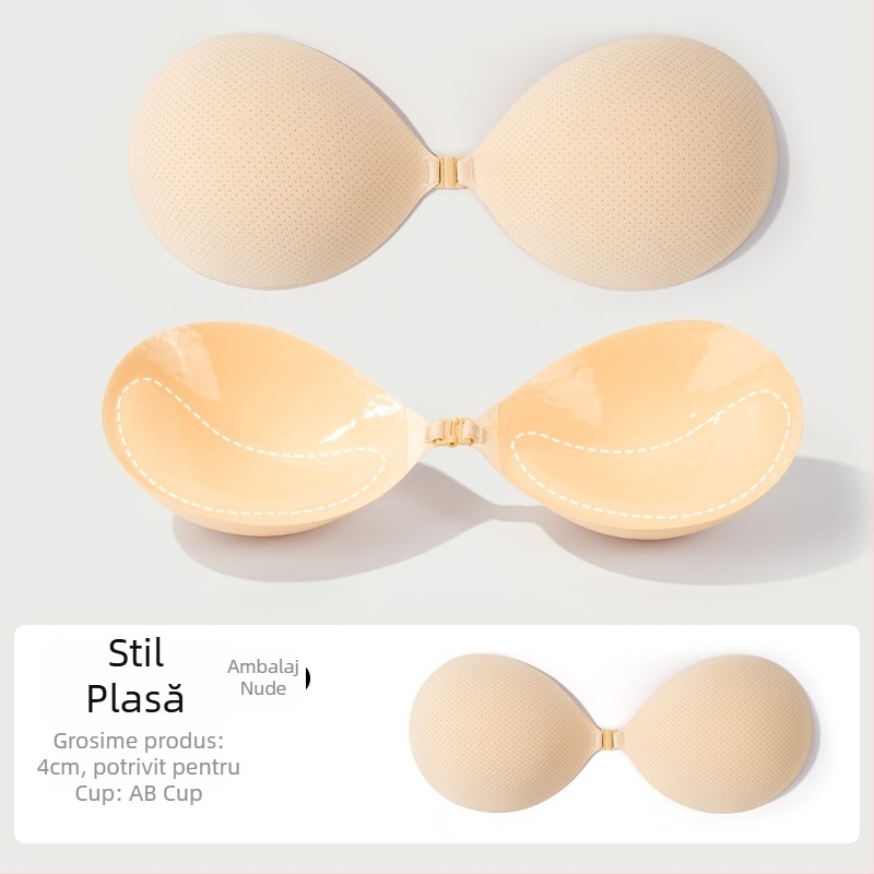 LILIU Placă pentru sân – Nailon, Strângere și Creștere, Grosime Îngroșată, Formă Rotundă a Mameloanelor, Stil Sexy