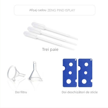 Sticluță roll-on din sticlă borosilicat pentru ulei esențial, set cadou de 24 de bucăți