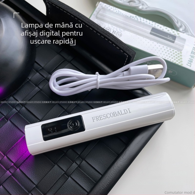 Lampă de uscare a unghiilor, 3W - manuală, portabilă cu ecran, Xeijayi