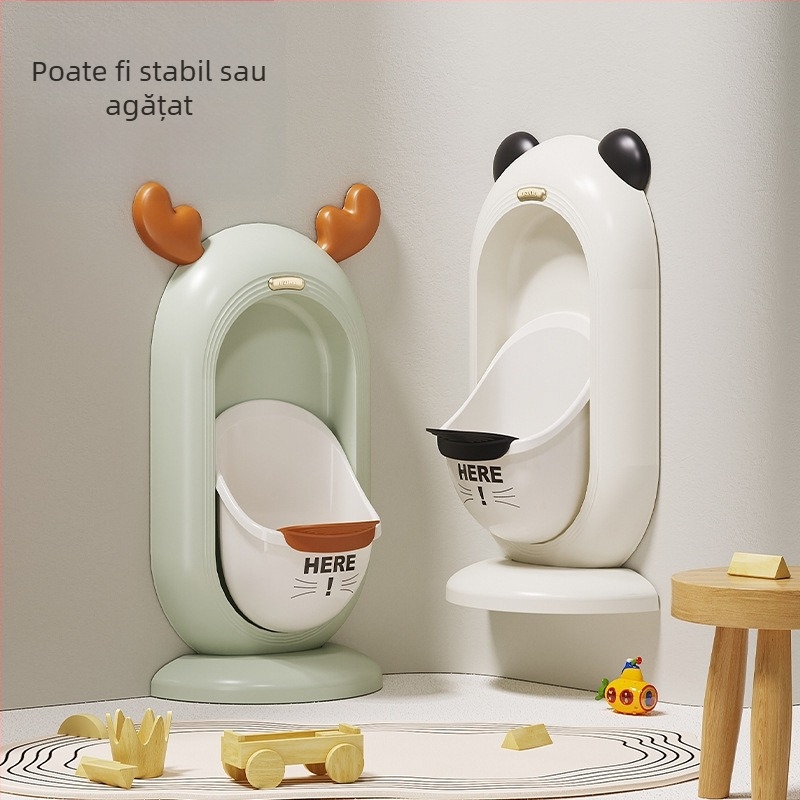 Urinal pentru copii, montat pe perete, pentru băieți, material PP, ambalaj individual