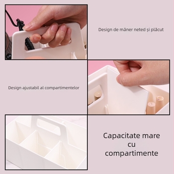 Cutie portabilă din plastic pentru unghii cu compartimente — Armor storage box, 438 g, Material: Altul, Brand: klimonla