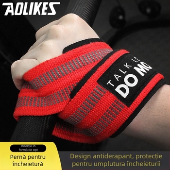 Brățară de încheietură pentru fitness cu corp din nylon, priză antiaderentă și ajutor la tracțiuni