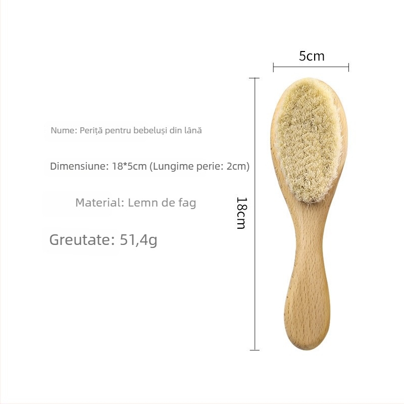 Pieptene de sănătate - Material: Beech; Formă: floare; Pentru utilizatori obișnuiți; Mărci private disponibile