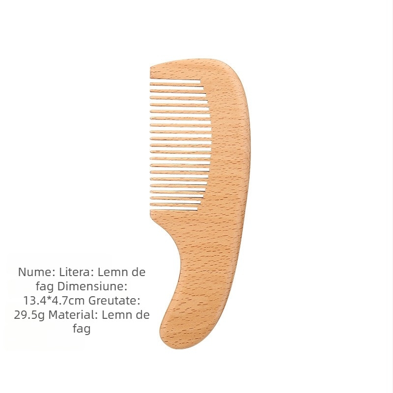Pieptene de sănătate - Material: Beech; Formă: floare; Pentru utilizatori obișnuiți; Mărci private disponibile