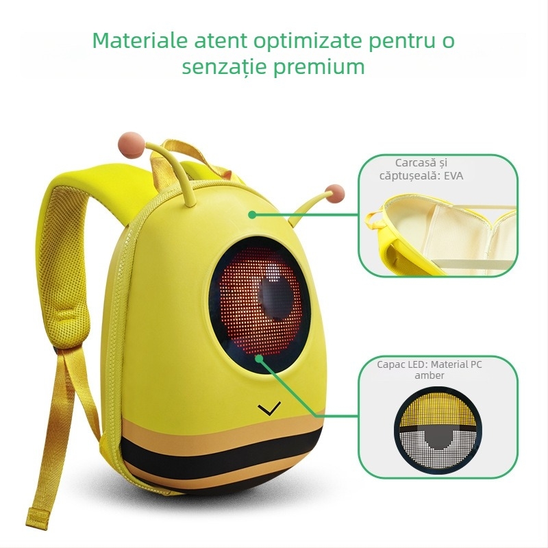 Rucsac LOY EVA pentru copii cu imprimeu anime, unisex, impermeabil, ultraușor, protecție a coloanei, reflexie pentru siguranță nocturnă, bretele cu pernă de aer