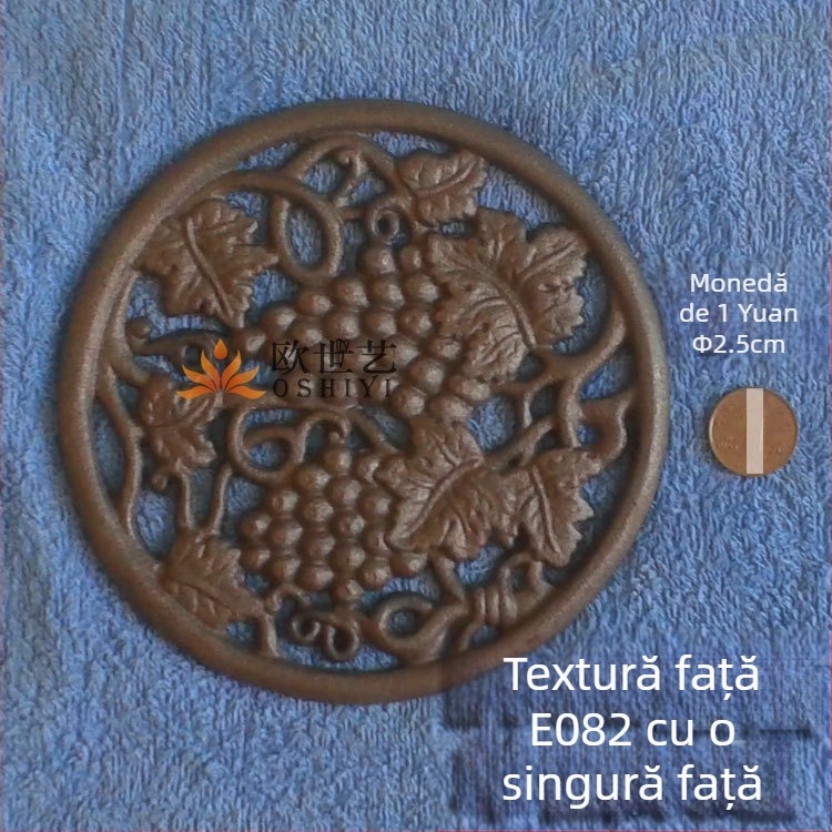 Fitinguri pentru ușă din fontă cu discuri florale și viță de vie | Geometrie, Stil pastoral, Amenajare locuință