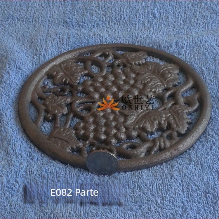 Fitinguri pentru ușă din fontă cu discuri florale și viță de vie | Geometrie, Stil pastoral, Amenajare locuință