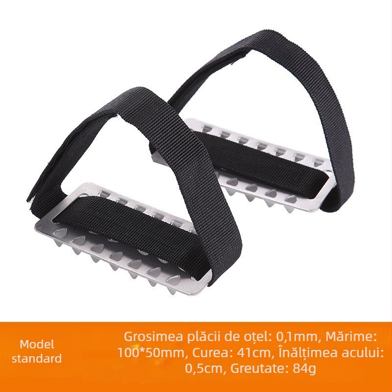 Cramponi pentru pantofi, 26 dinți, anti-derapare, ușori, pentru zăpadă și gheață