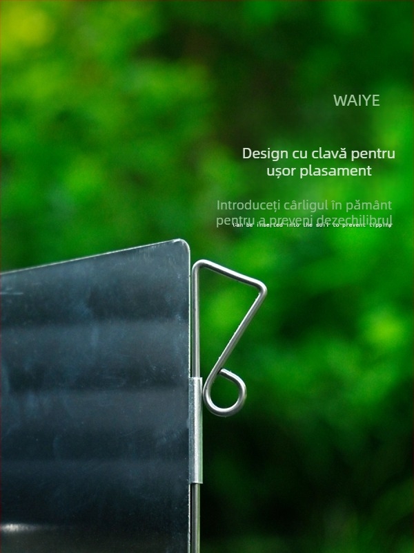 Protecție anti-vânt din aliaj de aluminiu pentru plită, pliabil, set mini de 9 bucăți