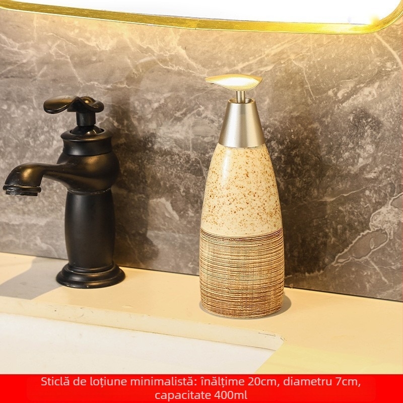Sticla pentru emulsii cosmetice — stil european, conic, ceramic