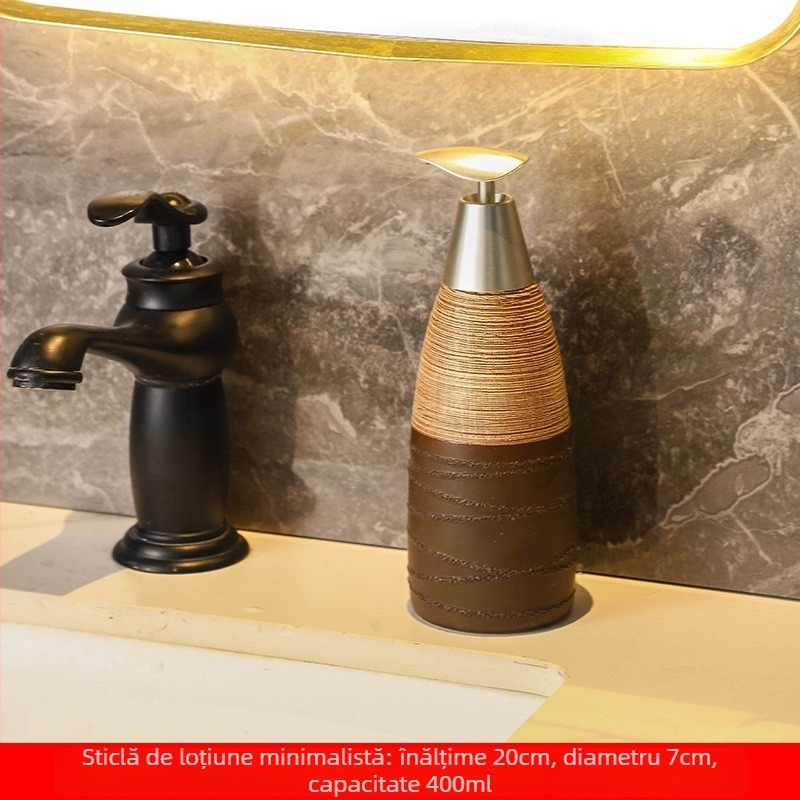 Sticla pentru emulsii cosmetice — stil european, conic, ceramic