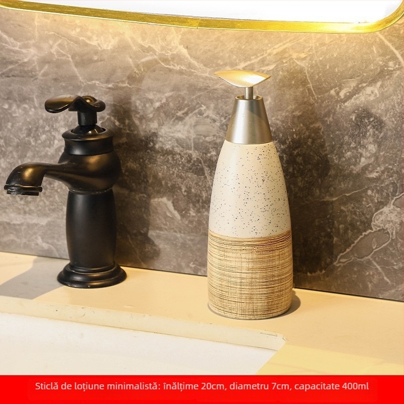 Sticla pentru emulsii cosmetice — stil european, conic, ceramic