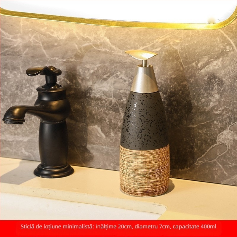 Sticla pentru emulsii cosmetice — stil european, conic, ceramic