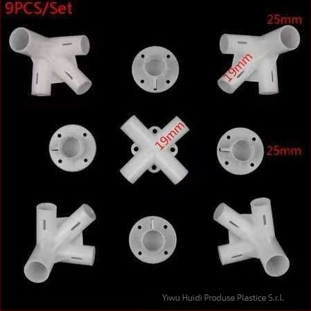 Huide accesorii din plastic pentru cort, material PP îngroșat, seturi de 9/15/20 piese