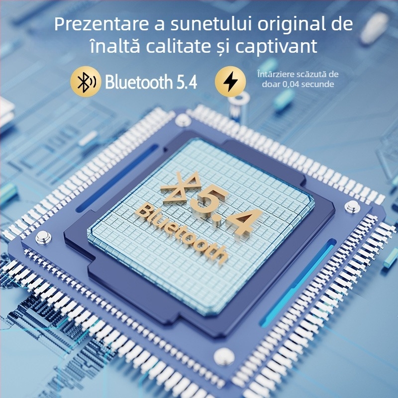 LENAPILY căști Bluetooth pentru ureche, design deschis, reducere zgomot, convorbire clară, Bluetooth 5.4, autonomie 4–8 ore, control prin atingere, stereo