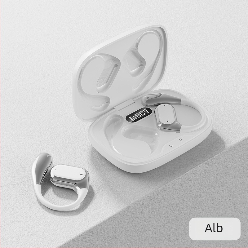 LENAPILY căști Bluetooth pentru ureche, design deschis, reducere zgomot, convorbire clară, Bluetooth 5.4, autonomie 4–8 ore, control prin atingere, stereo