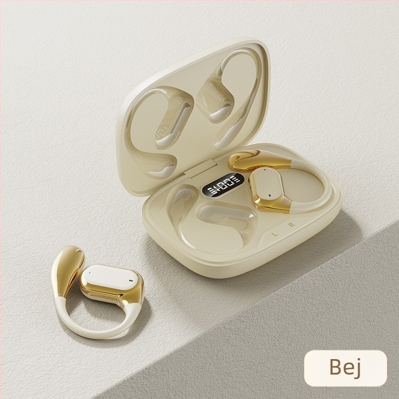 LENAPILY căști Bluetooth pentru ureche, design deschis, reducere zgomot, convorbire clară, Bluetooth 5.4, autonomie 4–8 ore, control prin atingere, stereo