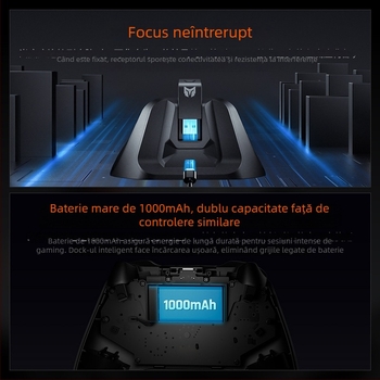 Controler de joc Gale – Bluetooth, USB-C, ABS, 300 g, compatibil cu PC, dispozitive Apple, SWITCH și Android