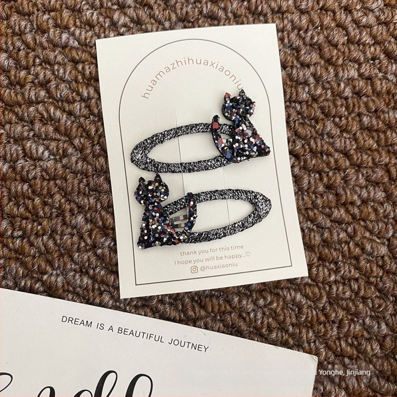 Clip de păr din material textil, BB clip, design original, accesorii pentru cap, iarna 2024