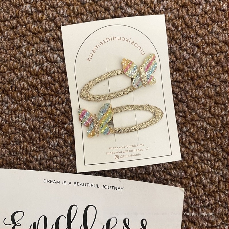 Clip de păr din material textil, BB clip, design original, accesorii pentru cap, iarna 2024