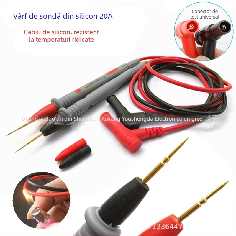 Sondă de test pentru multimetrul, model 20A, din silicon, pentru teste cu multimetrul