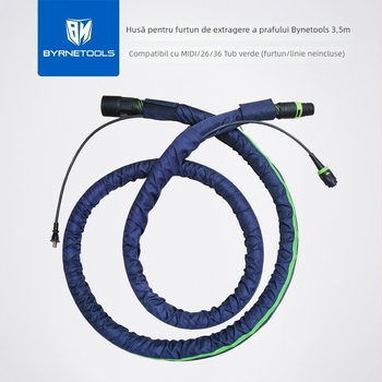 Set de accesorii pentru aspirator: manșon pentru conductă, husă pentru furtunul colector de praf, manșon textil, ham pentru prelucrare uscată, manșon protector dublu