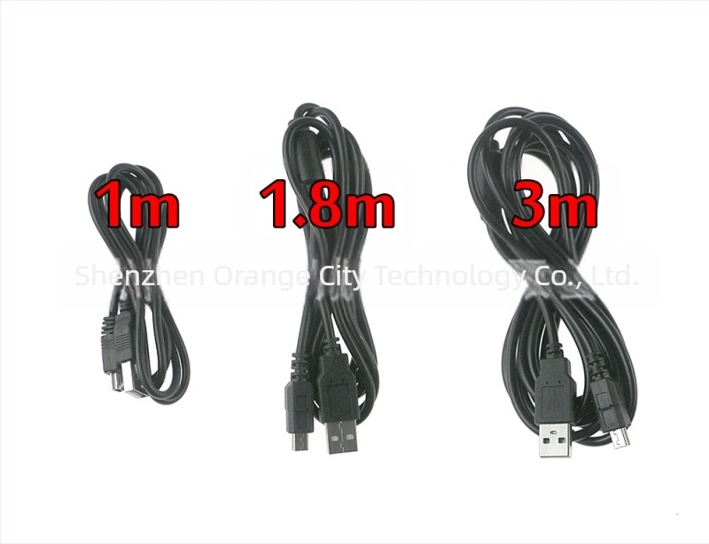 Set de cabluri USB pentru date/încărcare pentru controler PS3 și PSP – 3 cabluri, conectare USB la PC