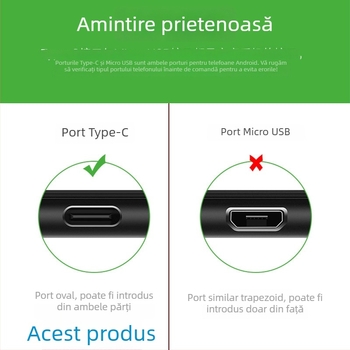 Endoscop Android Type-C HD – Sondă vizuală etanșă pentru aer condiționat, reparații auto și țevi industriale, Model HK-5.5-T